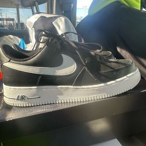 Nike Air Force 1s Balck&White